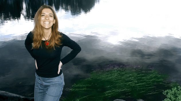 Silvia Colasanti sul lago di Kuhmo CF